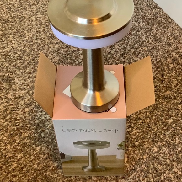 Silver LED Desk Lamp - Picture 2 of 3